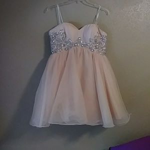 Peach Diamond Dress